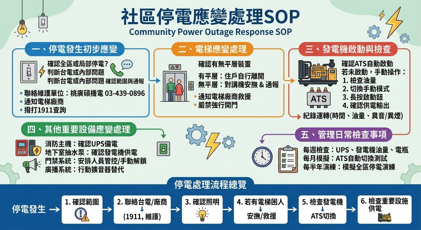 社區停電應變處理SOP